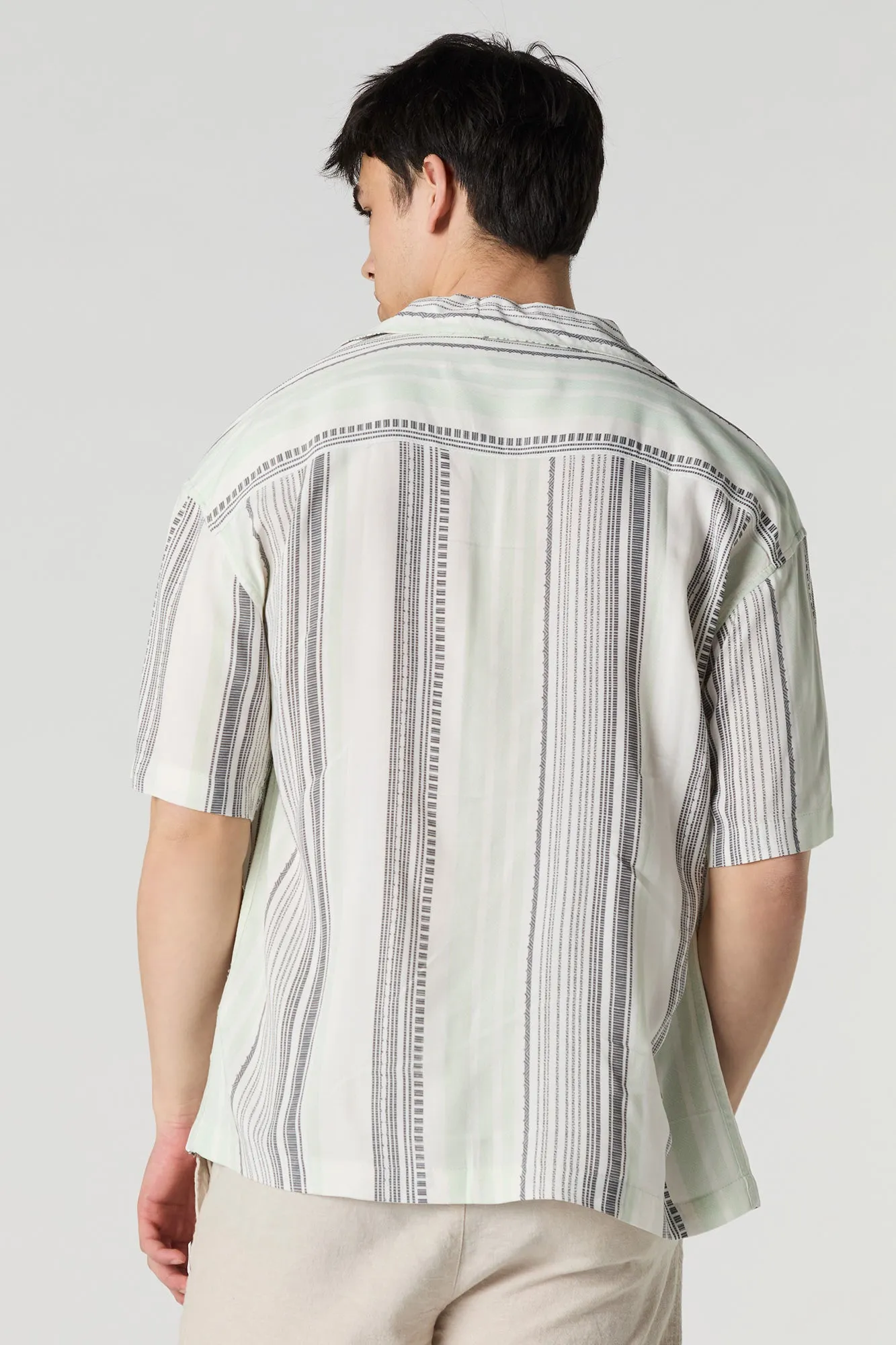 Summer Vibes Print Button-Up Top