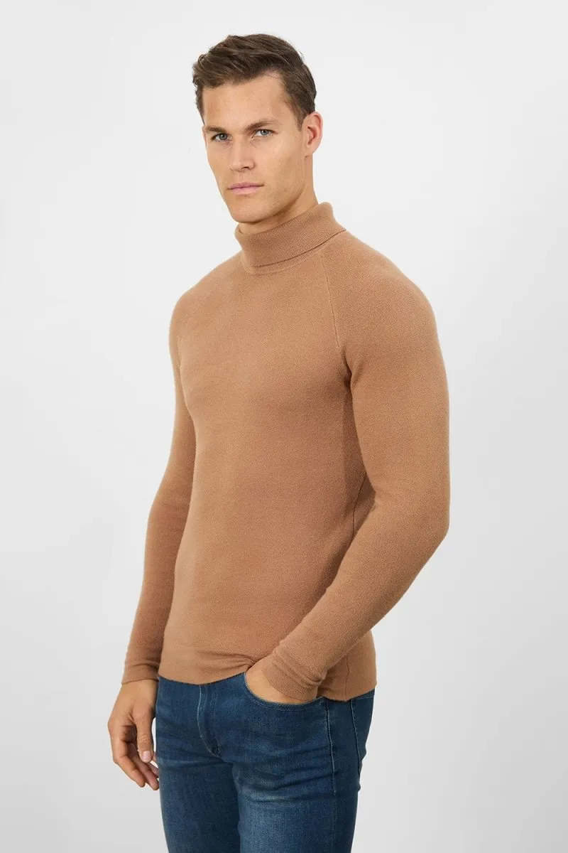 Supersoft Turtleneck in Camel
