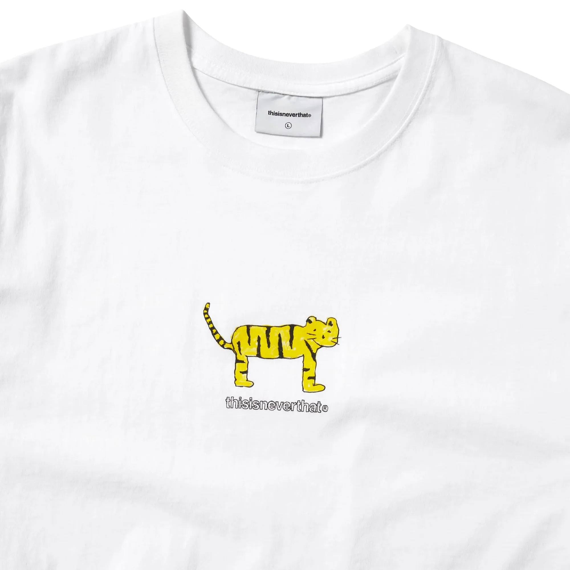 thisisneverthat Yellow Cat Tee White