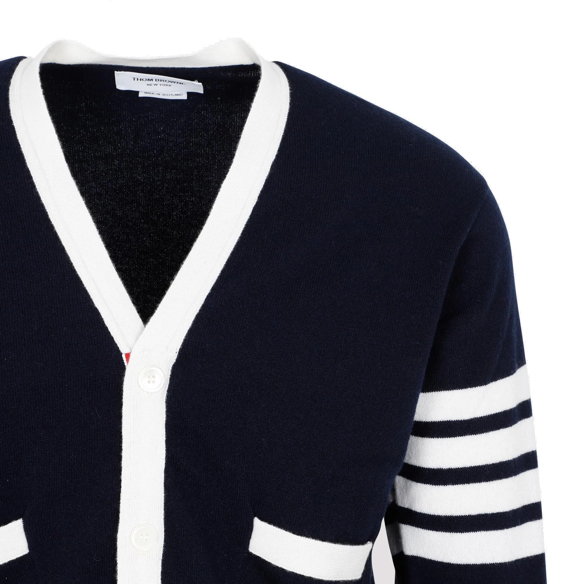 Thom Browne V-Neck Buttoned Cardigan