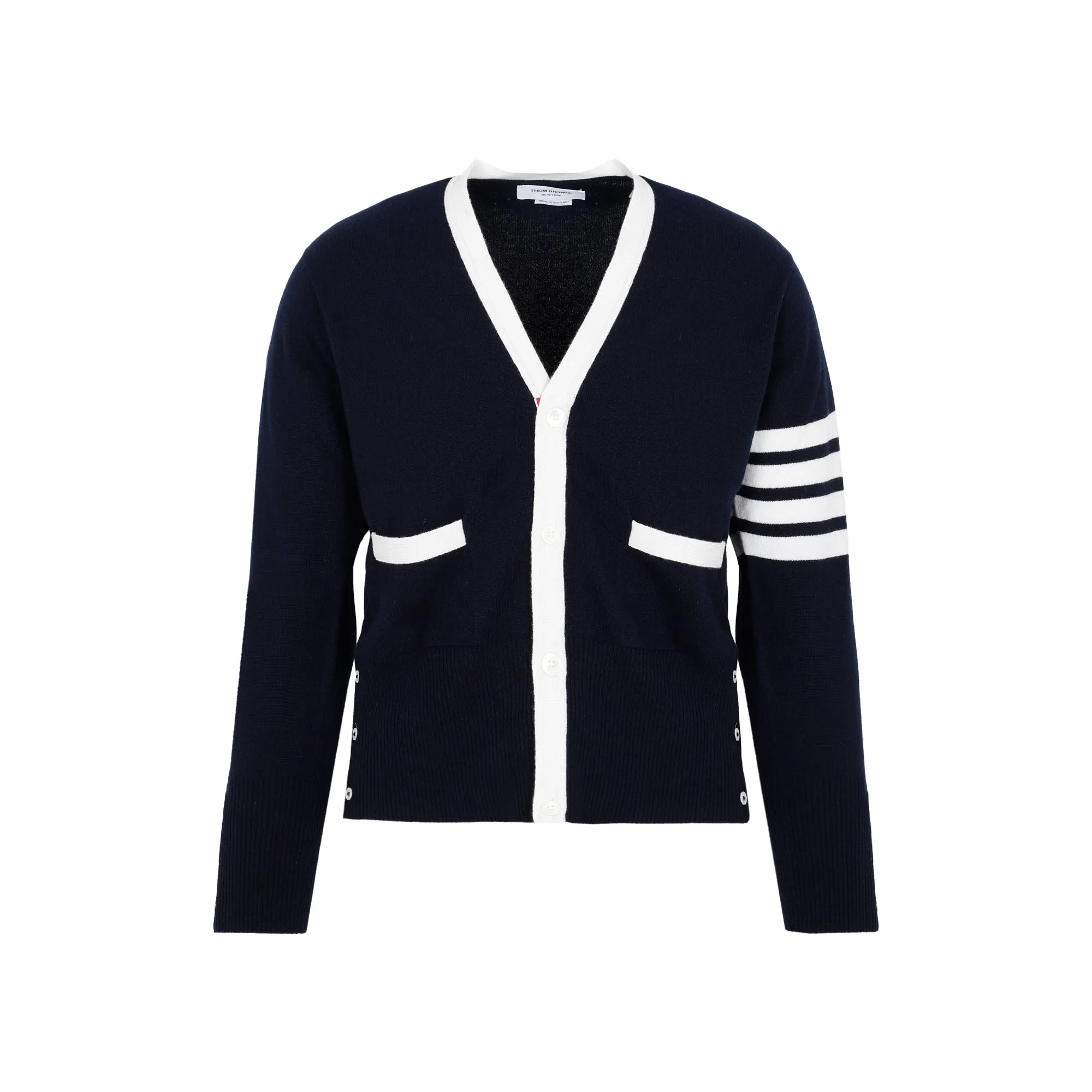 Thom Browne V-Neck Buttoned Cardigan