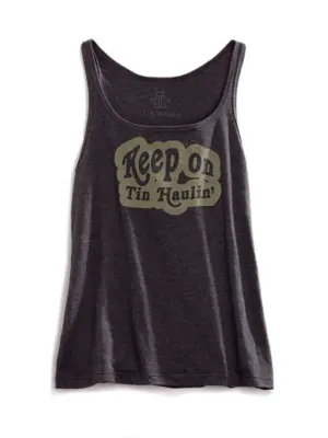 Tin Haul Keep On (Grey) - Women's Tank Top