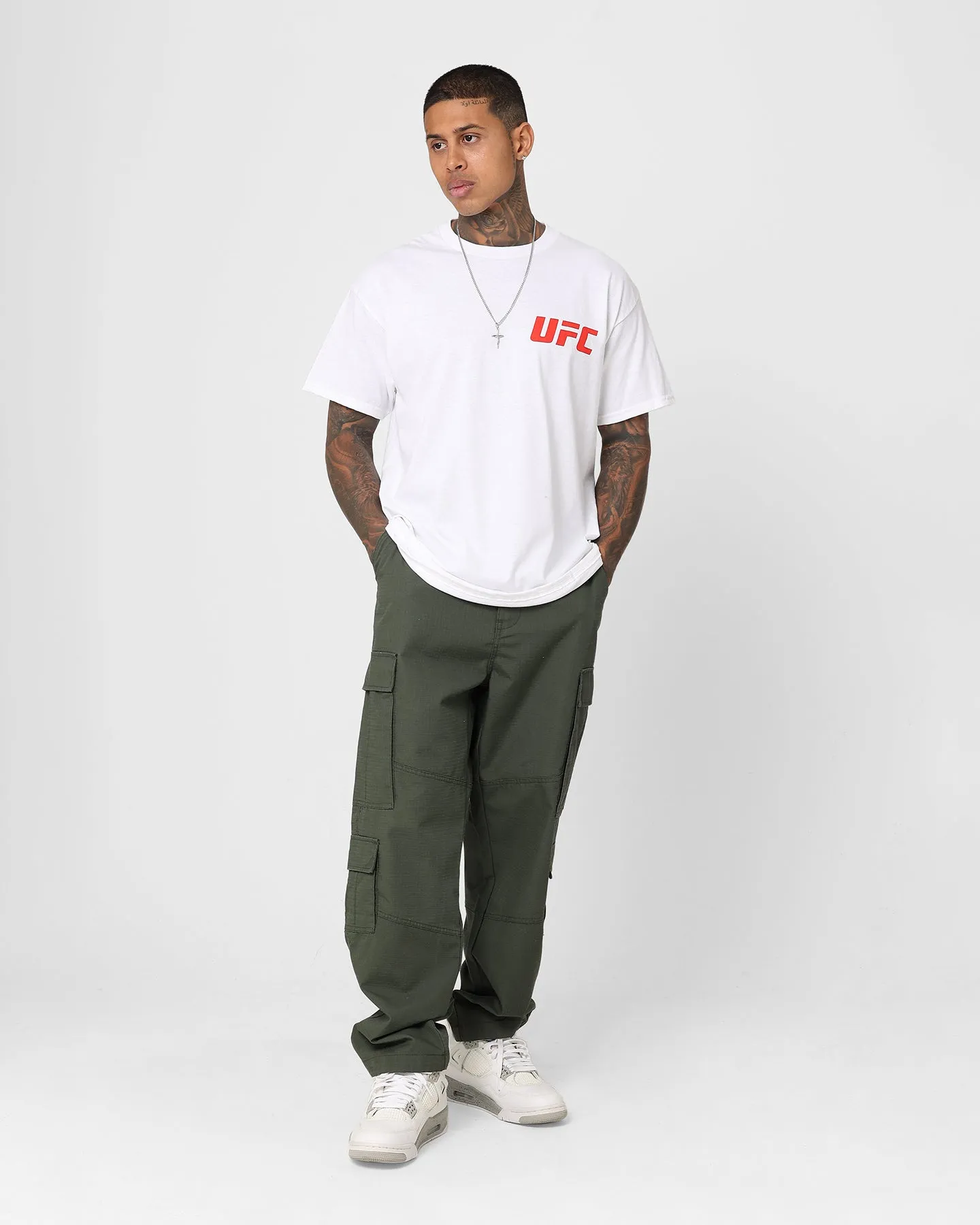 UFC By Goat Crew Logo T-Shirt White