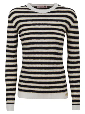 Valentino Striped Crewneck Jumper