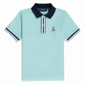 Water Blue Bloomington Pique Polo