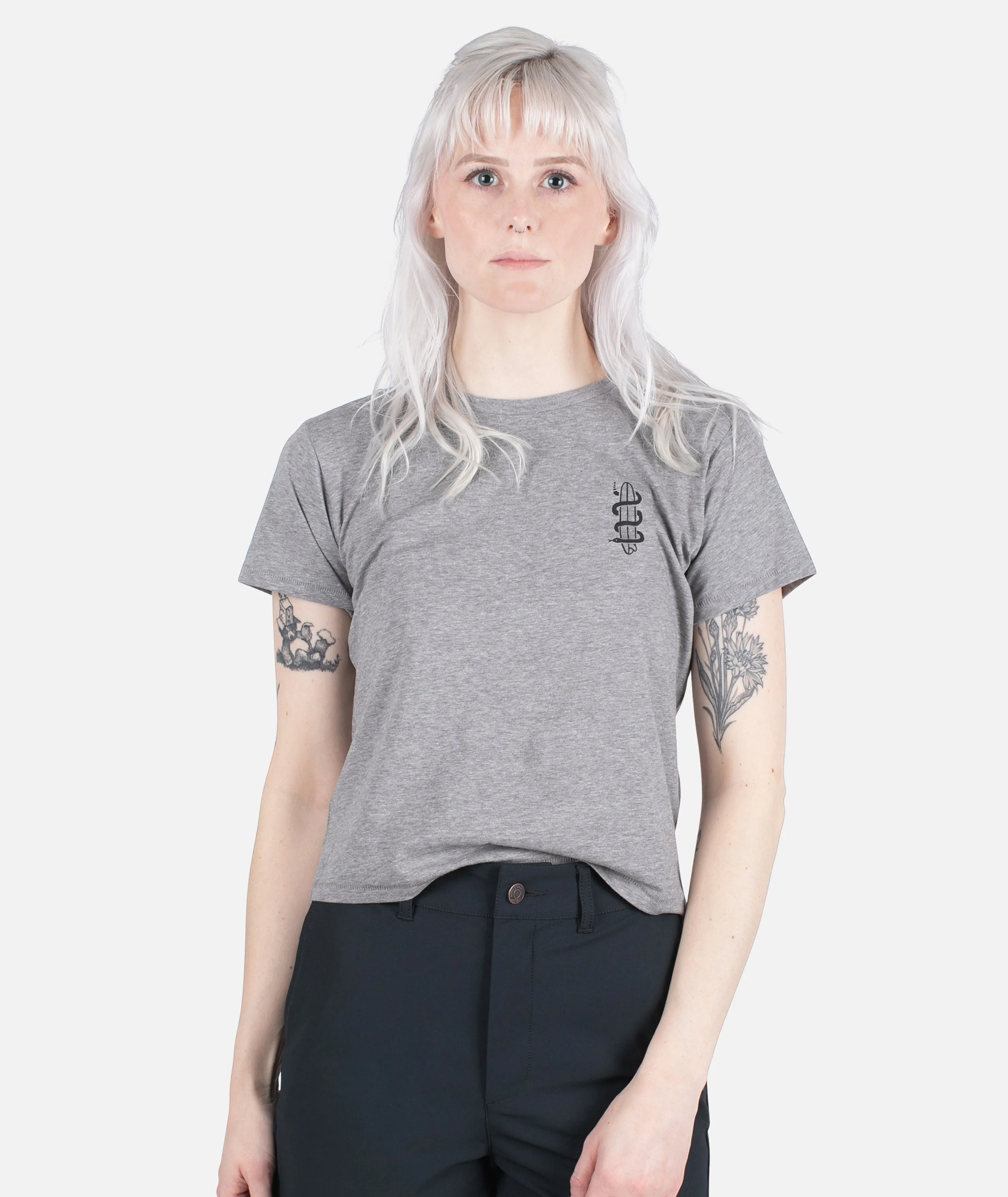 Wave Snake Tee - Grey