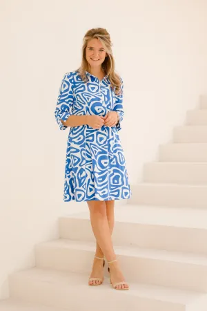 Wilke dress 245 cobalt blue