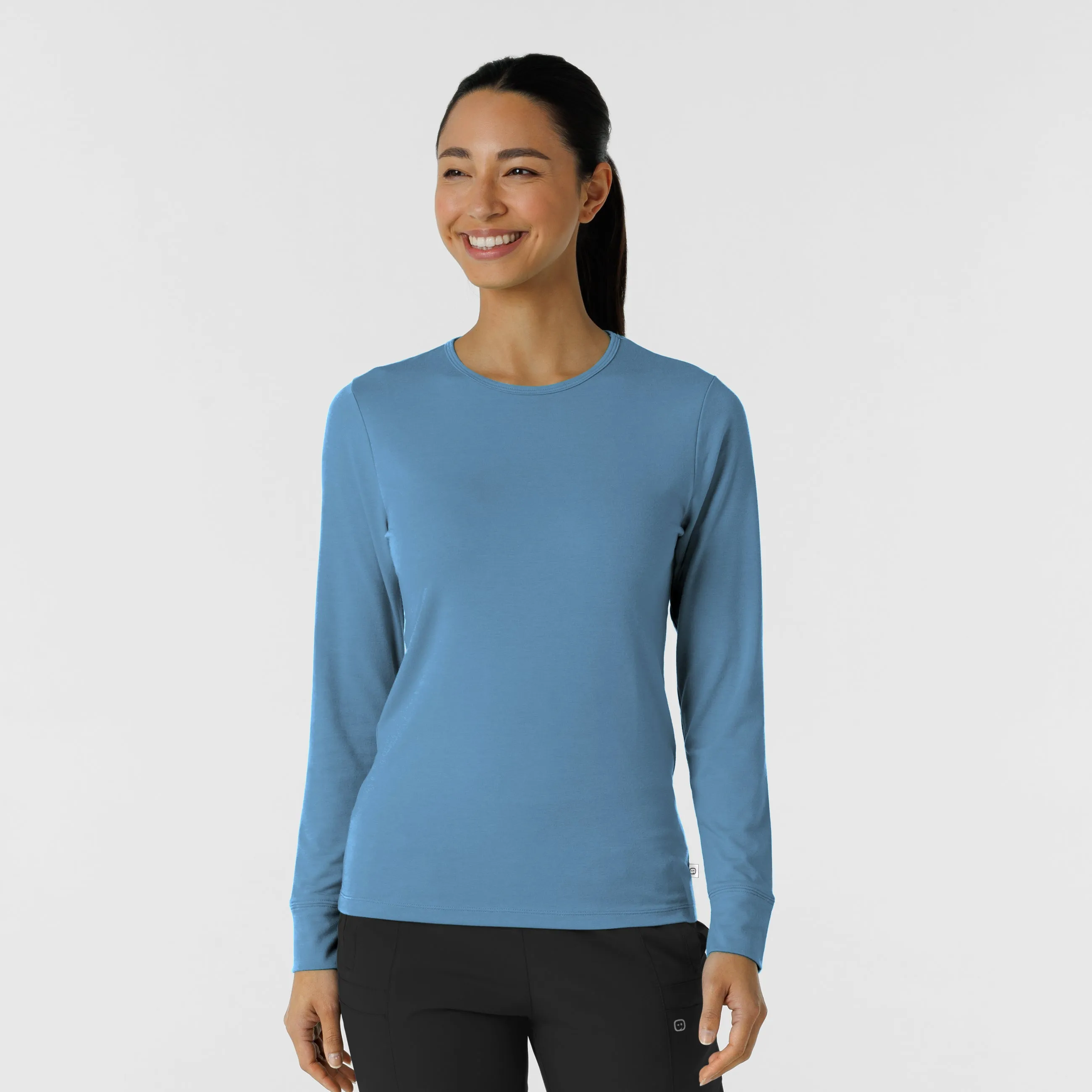 Women's 3-Pack Essential Layer Long Sleeve - Black/White/Pacific Blue