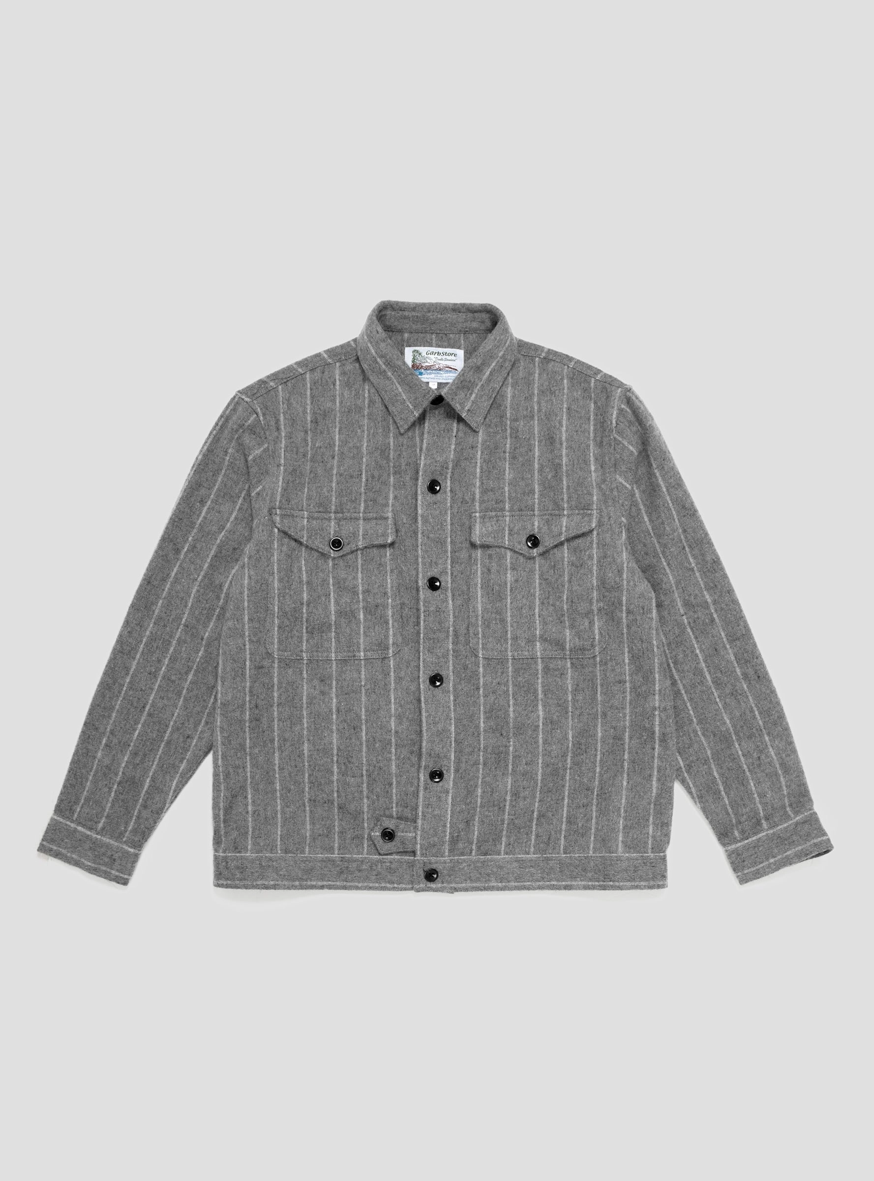 Wool CPO Shirt Grey
