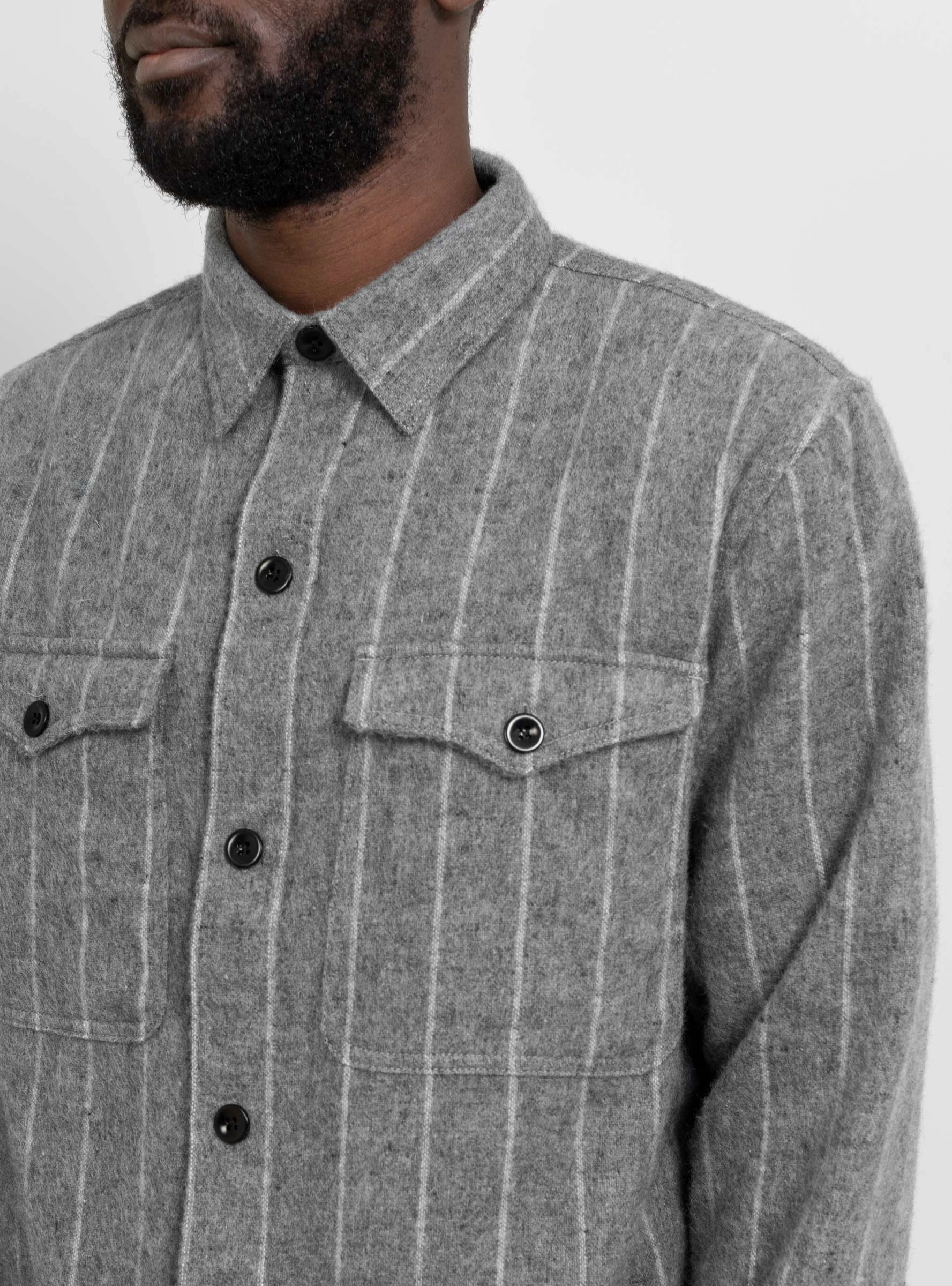 Wool CPO Shirt Grey