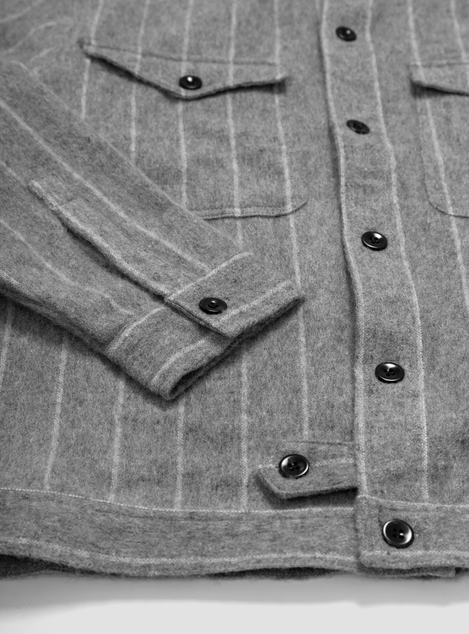 Wool CPO Shirt Grey
