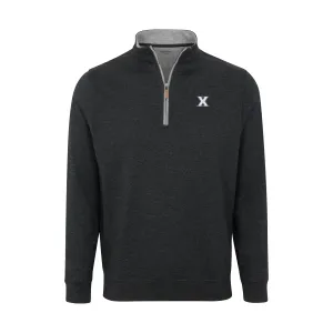 Xavier Charcoal Heather Cloud Cotton Quarter Zip Pullover