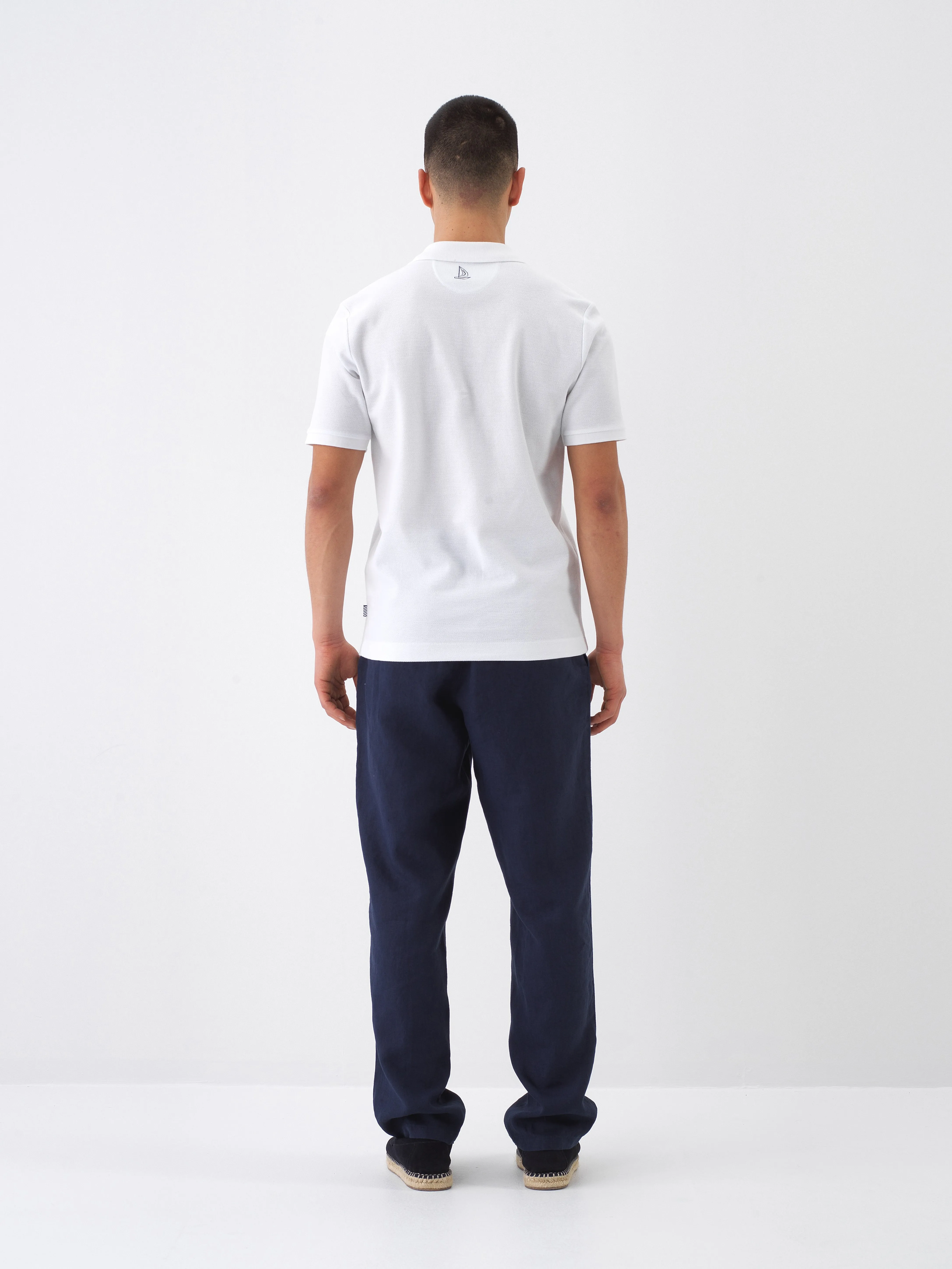 Xint Short Sleeved White Basic Polo