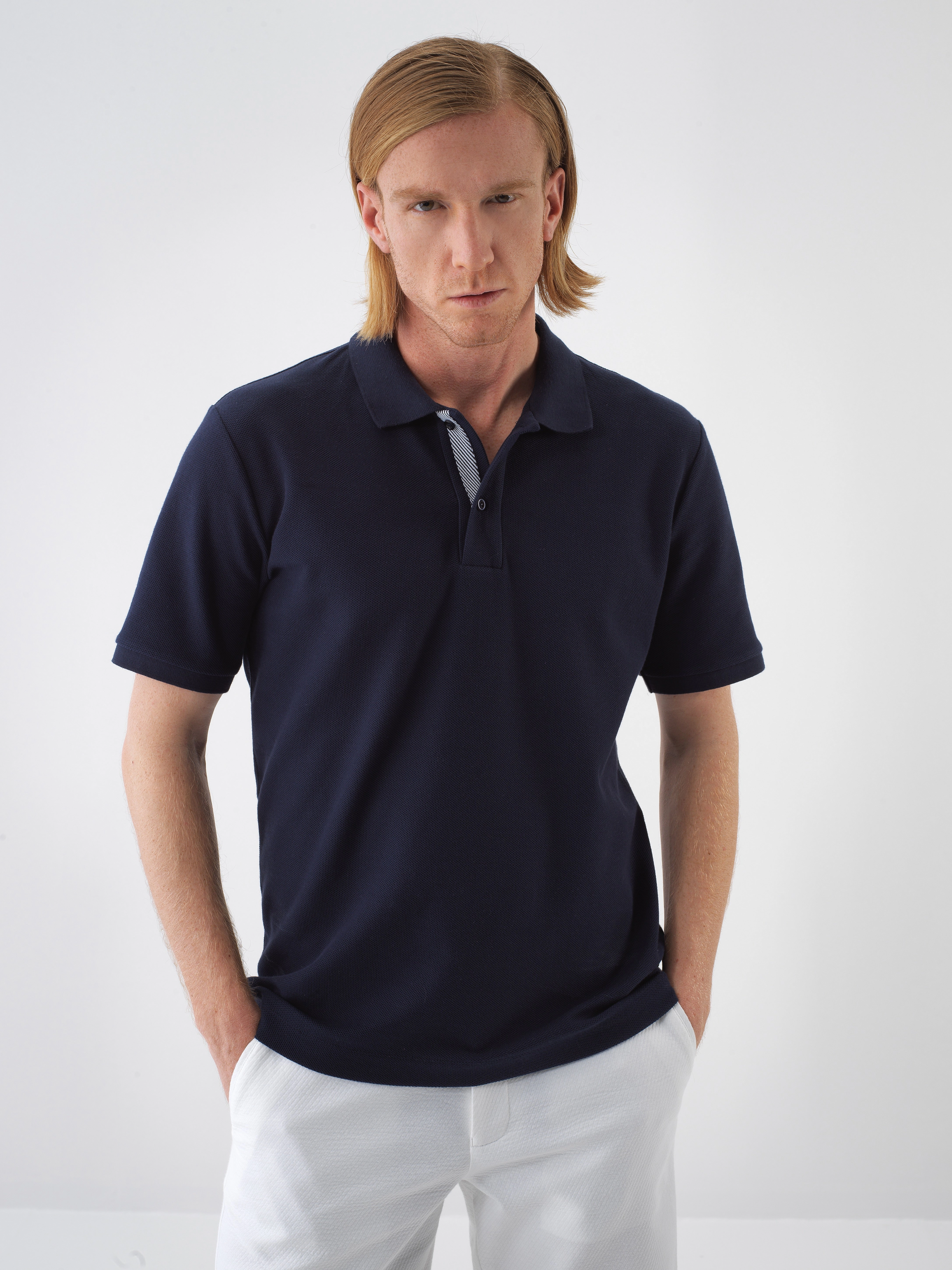 Xint Short Sleeved Navy Basic Polo
