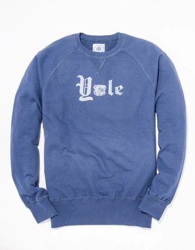 YALE GOTHIC SPELLOUT SWEATSHIRT - BLUE