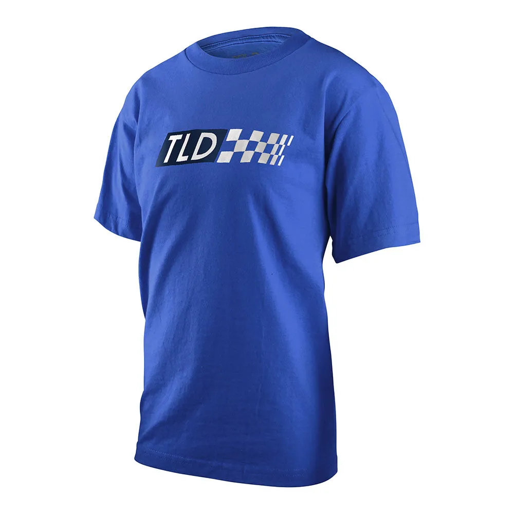 Youth Short Sleeve Tee Boxed Out Blue